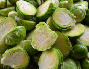 Sliced brussels sprouts